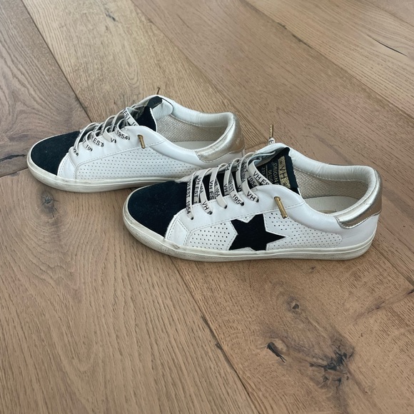 Vintage Havana cute sneakers! Black white and gold! - Picture 2 of 4